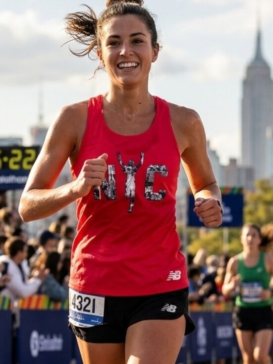New Balance Tops - New Balance New NYC 2022 TCS Marathon Red Tank Womens XS Running Athletic